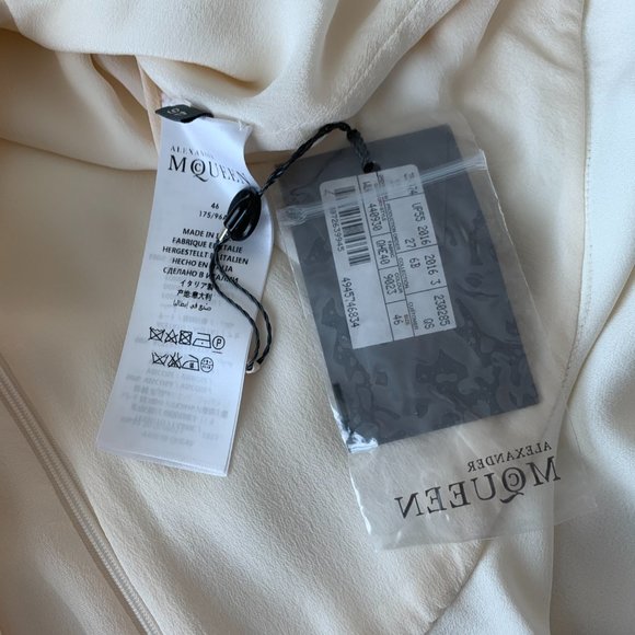 NWT Alexander McQueen Silk Peplum Tunic Top - Picture 7 of 8